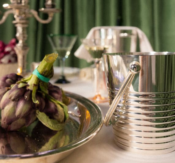 Vintage Silvered Ice Bucket